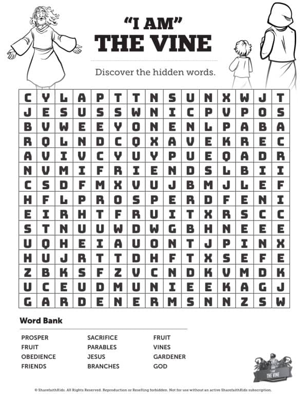 words on the vine worksheet answers