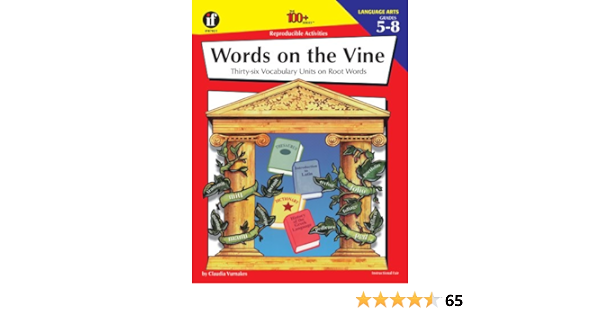 words on the vine worksheet answers