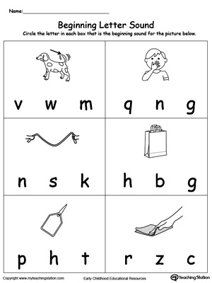 FREE* Beginning Letter Sound: AG Words | MyTeachingStation.com