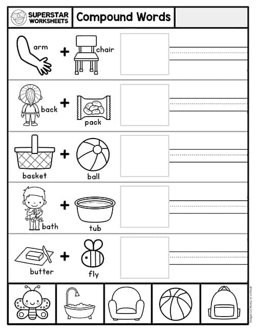 Compound Words Worksheets -Worksheets Library