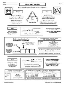 Work Force Joules Lesson Plans &  Worksheets Reviewed by Teachers