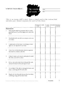 work worksheet