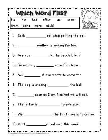 Reading Worksheet - 2 Worksheets