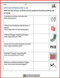 Division Worksheets Grade 4