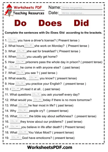 5th Grade English worksheets - Edform
