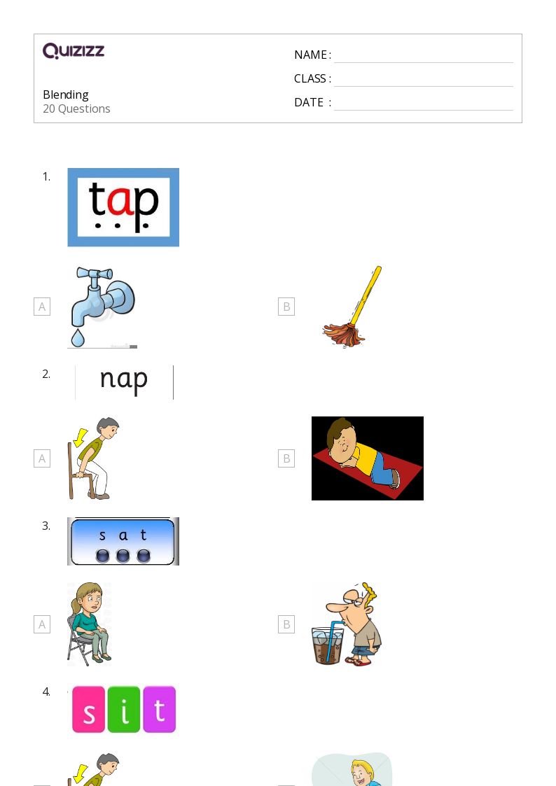 50+ Blending Syllables worksheets for Kindergarten on Quizizz ...