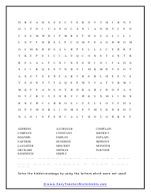 6th Grade Spelling Worksheets