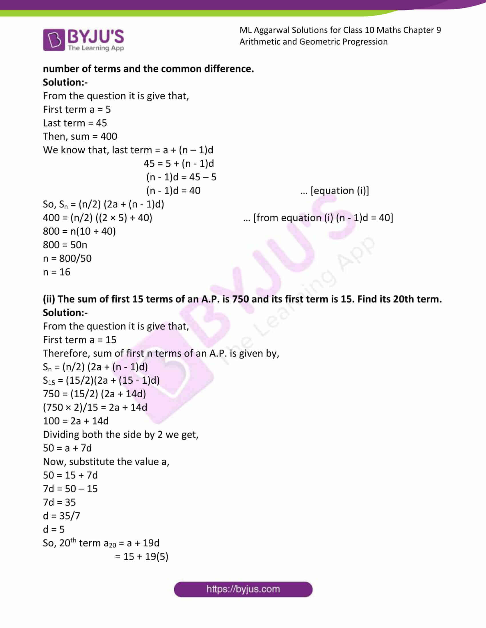 ML Aggarwal Solutions for Class 10 Maths Chapter 9 Arithmetic and ...