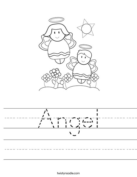 worksheet about angels