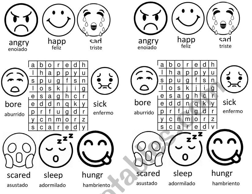 Feelings and emotions - ESL worksheet by wirarika