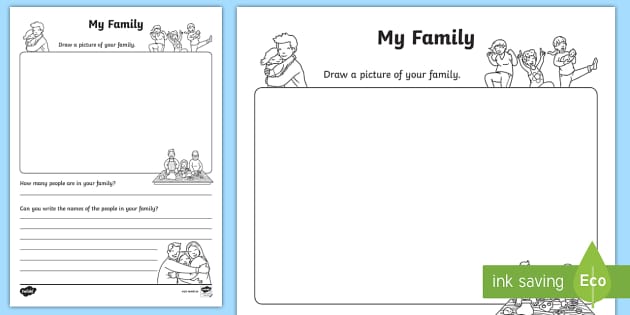 worksheet about family