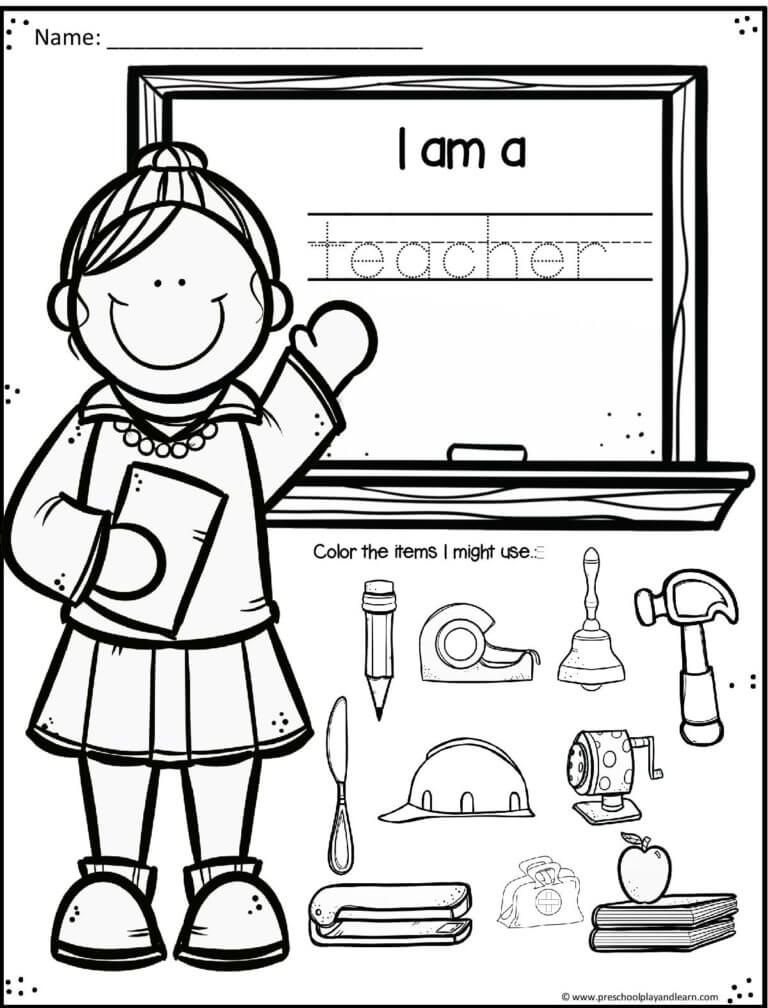 FREE Printable Back to School Pre-K Worksheets