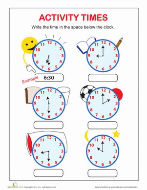 Telling Time | Worksheet 