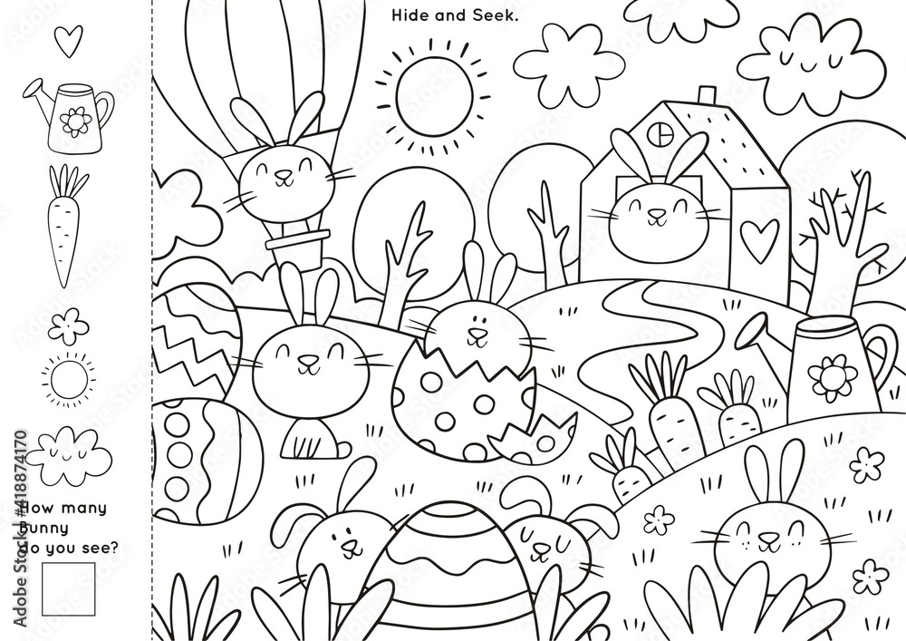 Easter Coloring Pages Printable and worksheet. Easter Activities ...