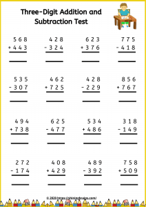 worksheet addition and subtraction with regrouping