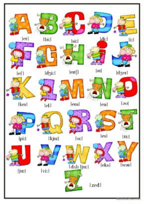 1,121 Alphabet English ESL worksheets pdf &  doc