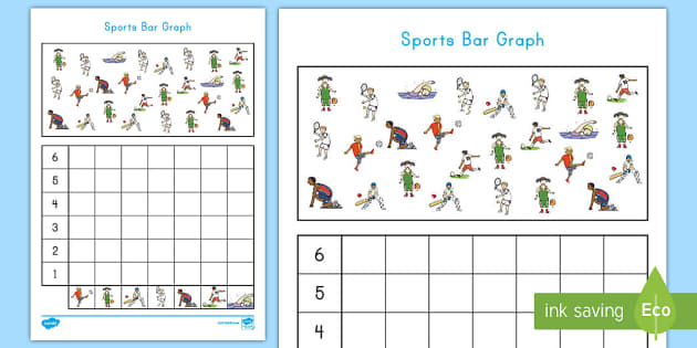 Sports Bar Graph Worksheet (teacher made) - Twinkl