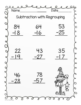 Subtraction Regrouping Worksheets - Worksheet School