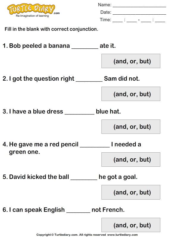 Conjunctions and Transitions - Free grammar worksheets - ESLfriend.com