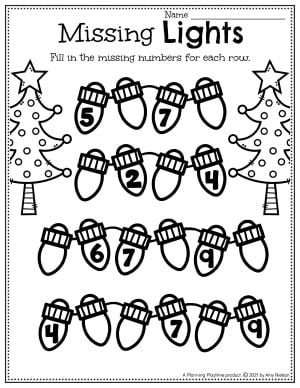 worksheet christmas