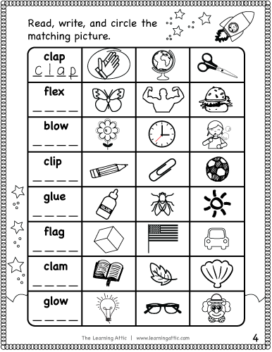 Consonant Beginning L Blends Worksheets: Bl Blend, 42% OFF