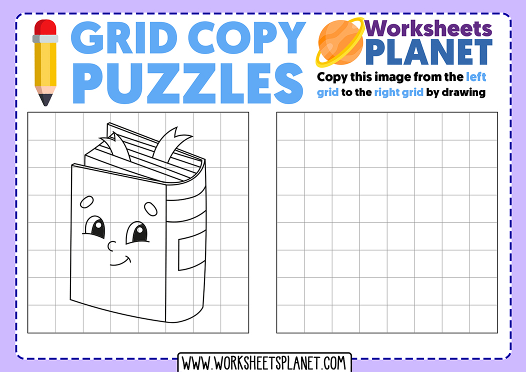 Copy the Picture Worksheets | Drawing on the Grid