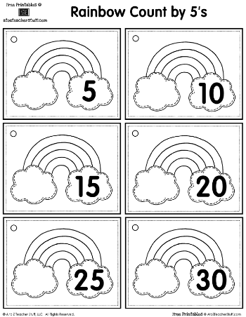 Rainbow Skip Counting by 5s and 10s | A to Z Teacher Stuff ...