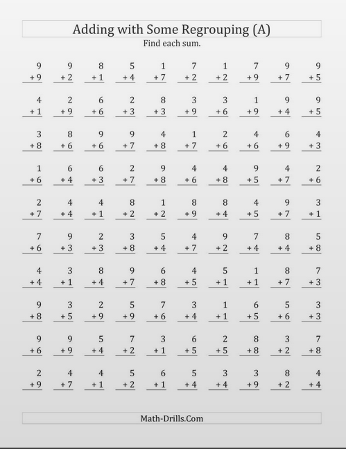 Build a Printable Math Worksheet Generator Spreadsheet ...