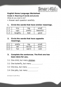 worksheet english for