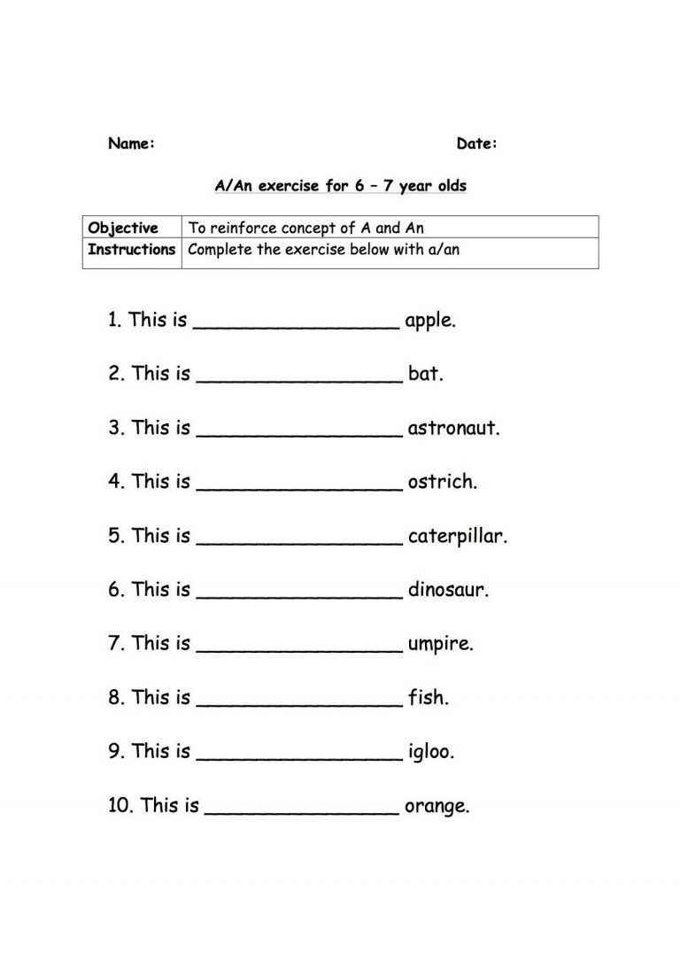 worksheet english year