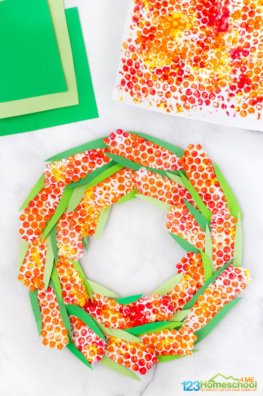 ??Corn Wreath Craft for Kids