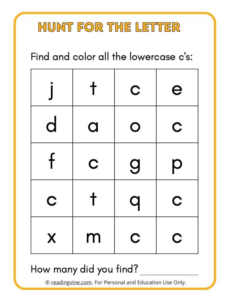 worksheet fcg