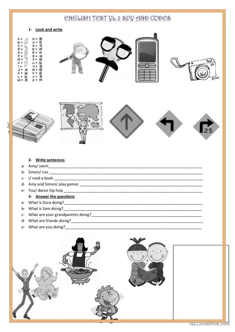 SPY and CODES: English ESL worksheets pdf &  doc