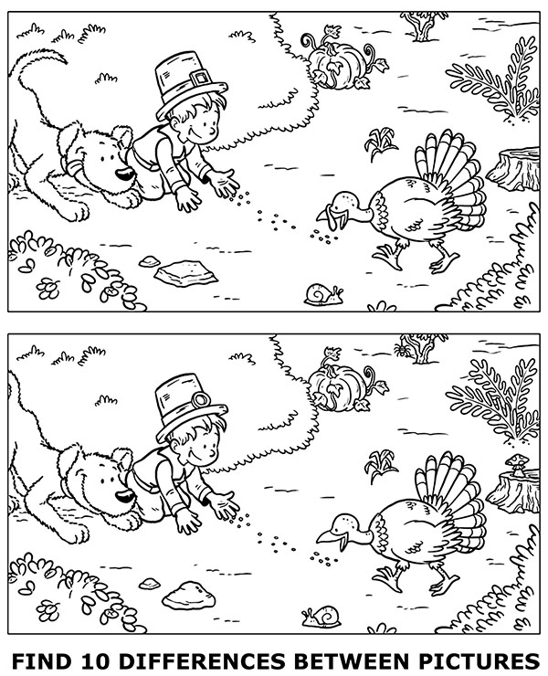 Advanced spot the difference coloring page for kids ...