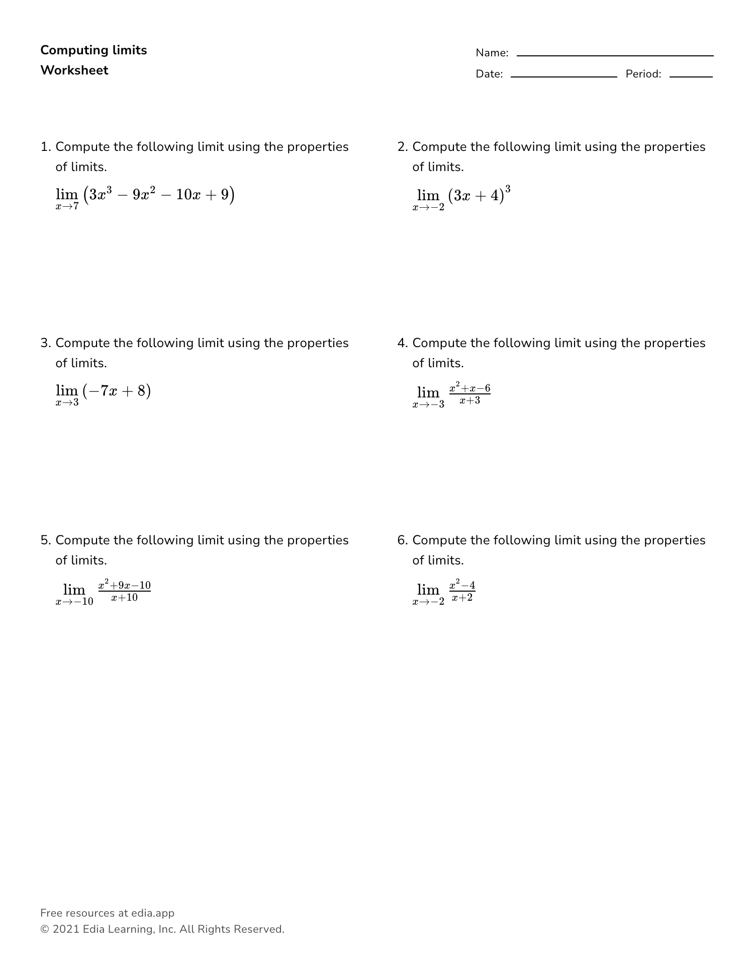 Edia | Free math homework in minutes
