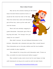 Reading Worksheets for 2nd Graders Worksheets