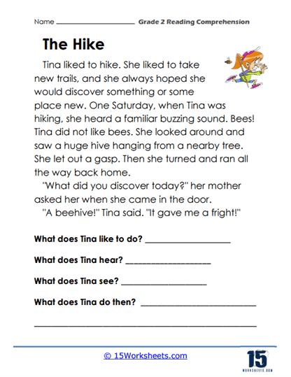 worksheet for 2nd grade reading