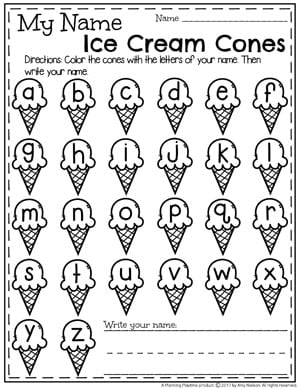 Summer Preschool Worksheets - Planning Playtime
