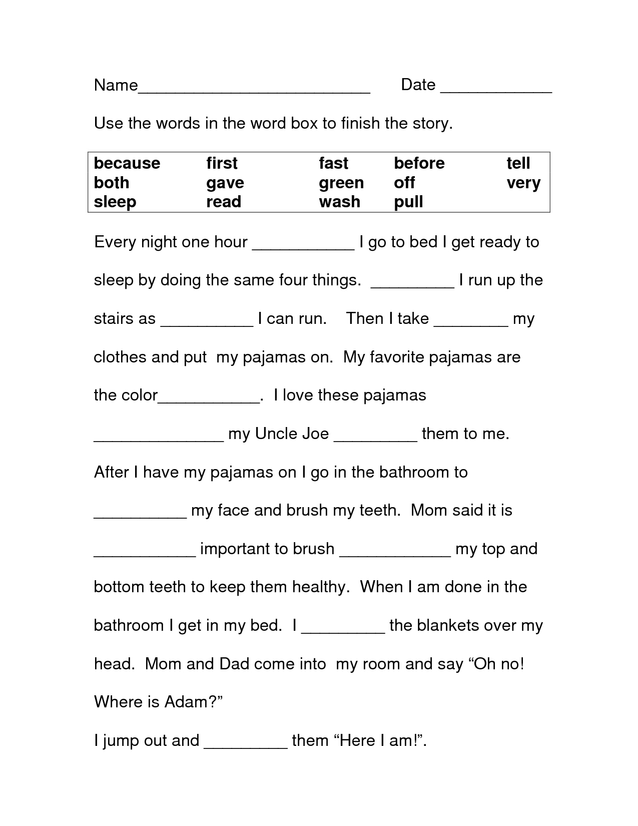 worksheet for 3rd grade printable