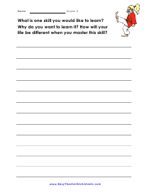worksheet for 3rd grade writing