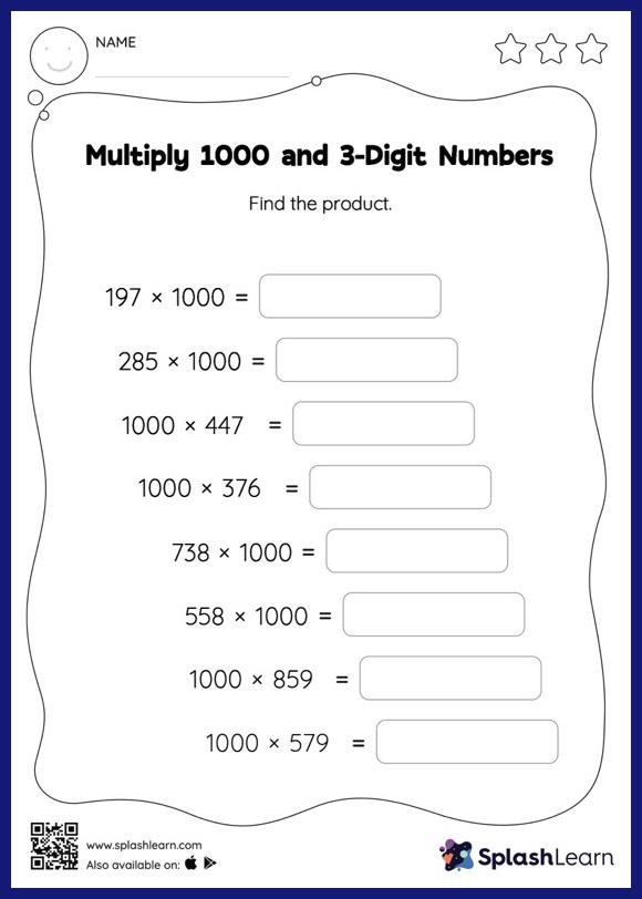 worksheet for 4th grade math
