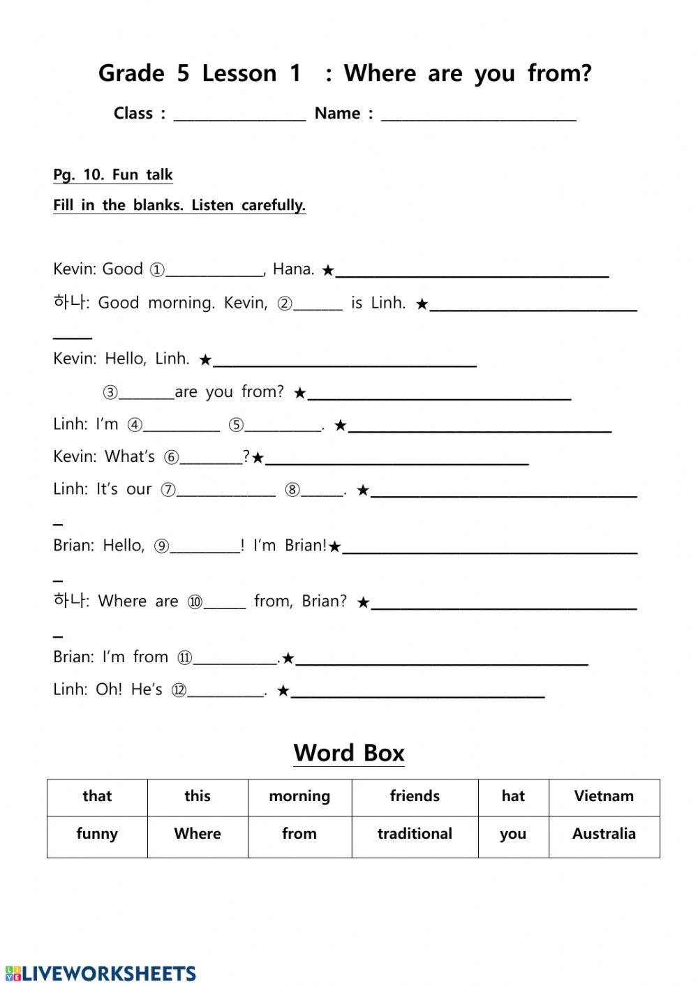5th grade worksheet worksheet  