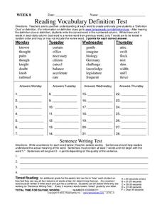 worksheet for 6th grade reading