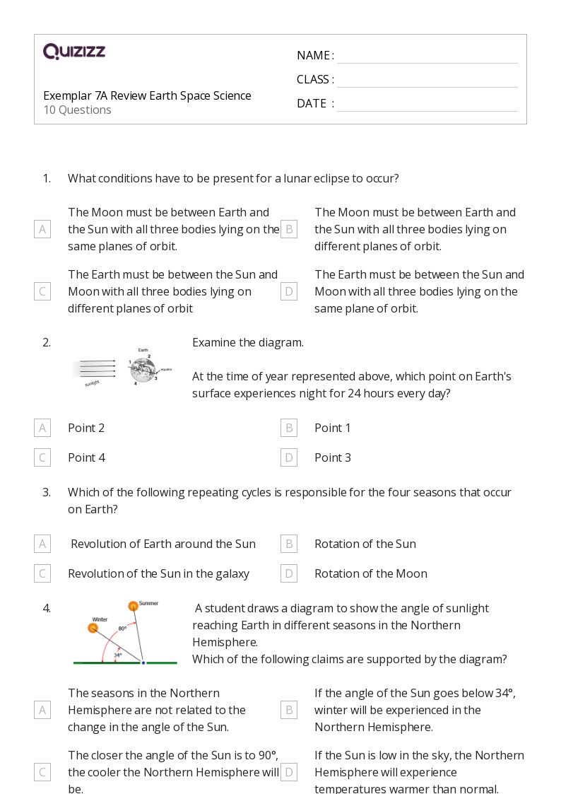 50+ Science worksheets for 6th Grade on Quizizz | Free &  Printable
