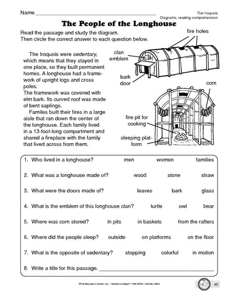 worksheet for 7th grade social studies