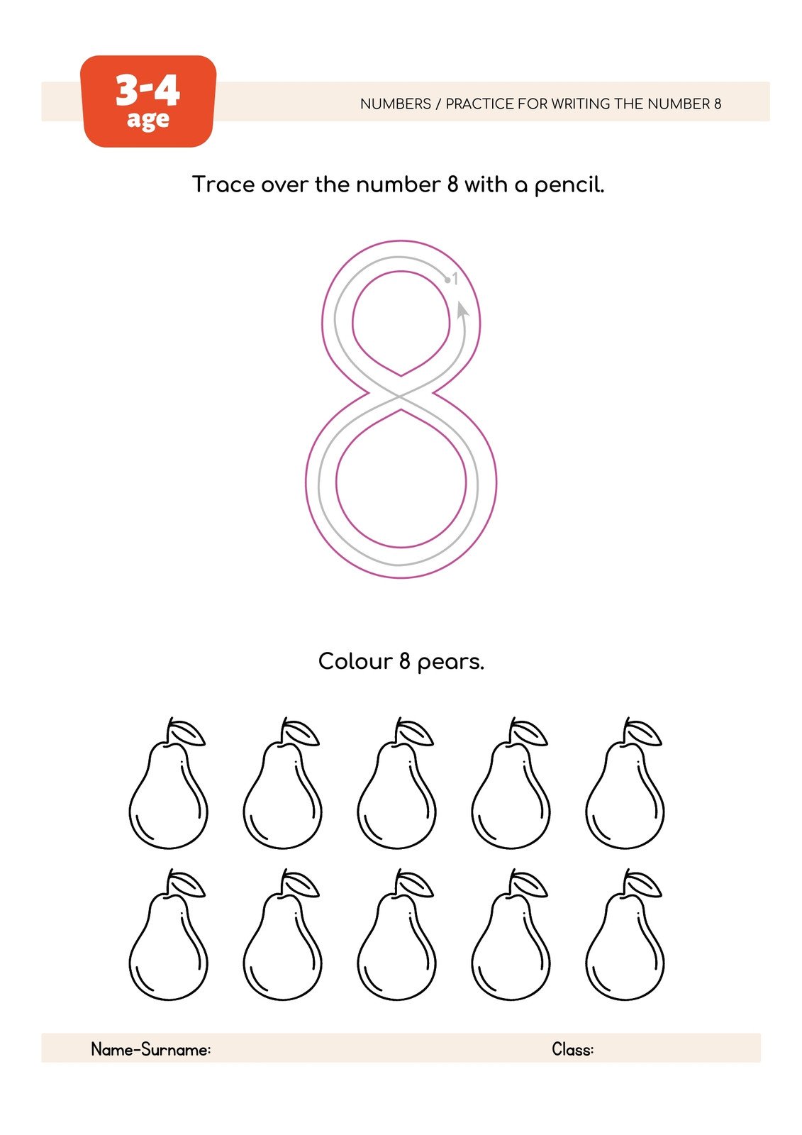Page 7 - Free editable kindergarten worksheet templates 