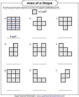 Area Worksheets