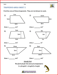 Area Worksheets