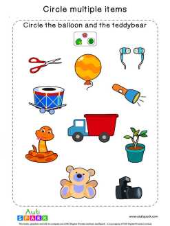 Autism Worksheets For Kids - AutiSpark