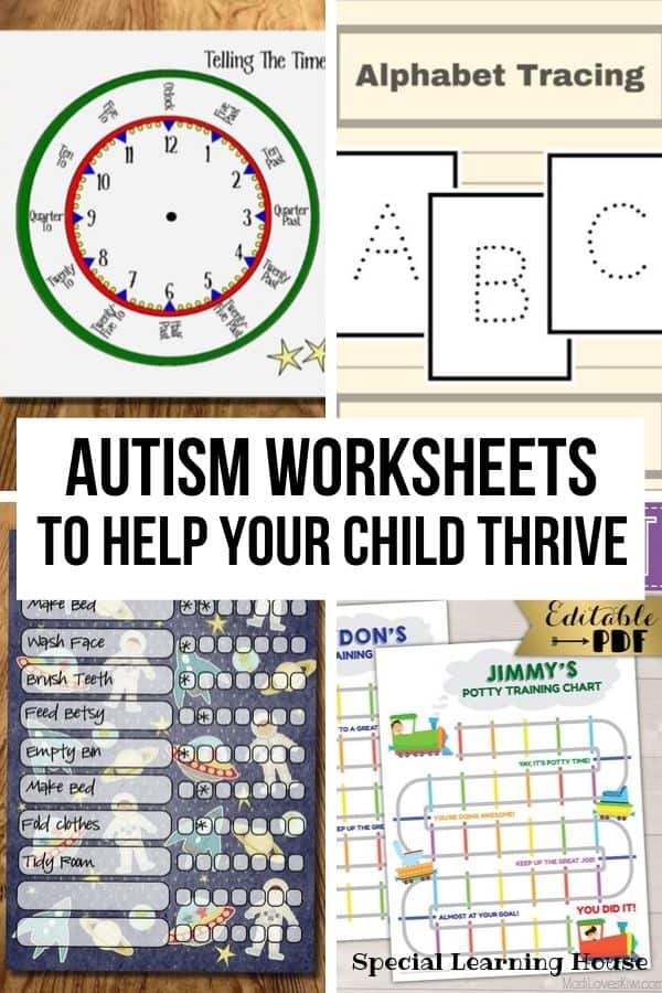 worksheet for autistic children